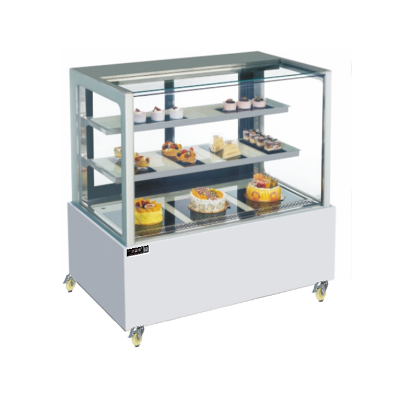 Right Angle /Curved Refrigerated Cake Display Cabinet