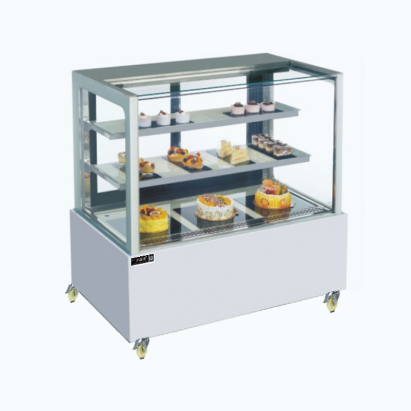 Right Angle /Curved Refrigerated Cake Display Cabinet